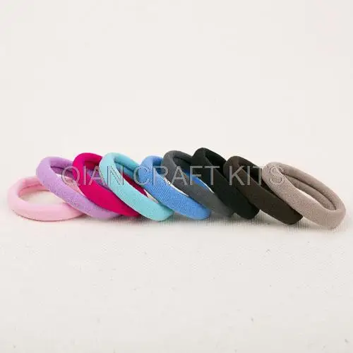 250pcs Seamless soft Stretchy Band Hair Tie Holder Ponytail Holder assorted colors bulk sale