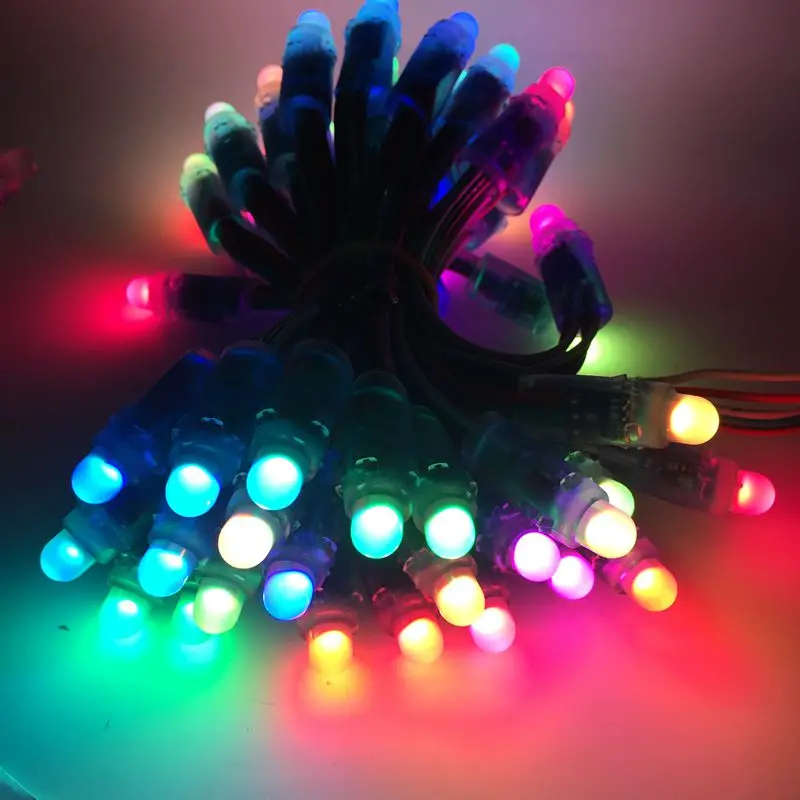 1500 sztuk/1000 sztuk 15cm drutu 12mm WS2811 2811 IC RGB LED pikseli moduł girlanda żarówkowa IP68 5V święta/boże narodzenie/festiwal