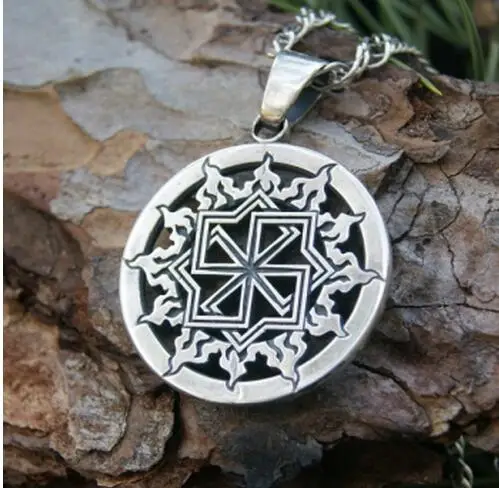 1 قطعة مجوهرات سلافية ، قلادة تميمة سلافية ، مولفينيت ، تعويذة ، رمز سلافي ، درع من السيئة ، قلادة رجالية نورس #5