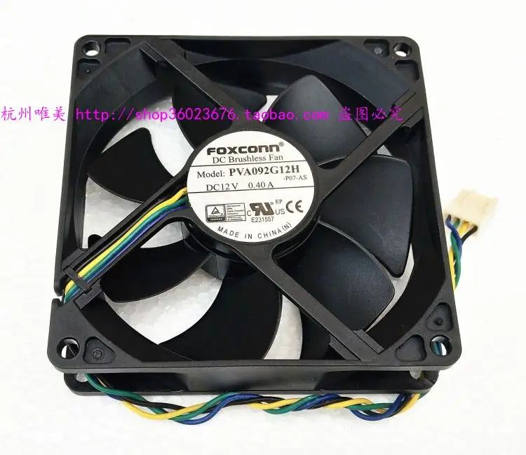 

NEW FOXCONN 9025 9CM 4lines control speed PVA092G12H 12V 0.40A cooling fan