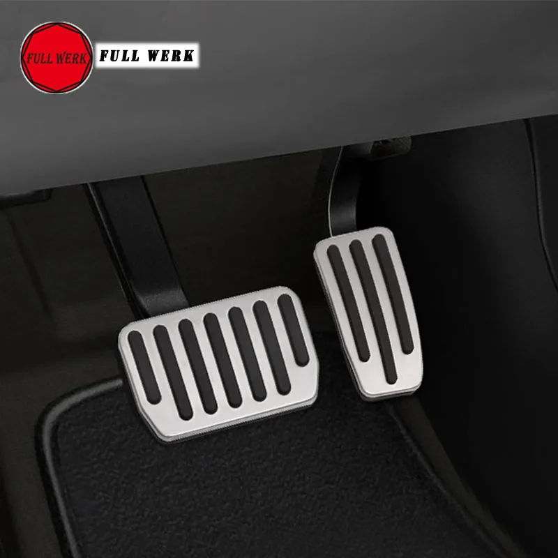 

2pcs/set Anti Slip Car Accelerator Foot Rest Pedal Brake Pad Cover No Drilling for Tesla Model 3 Replacement Accessories