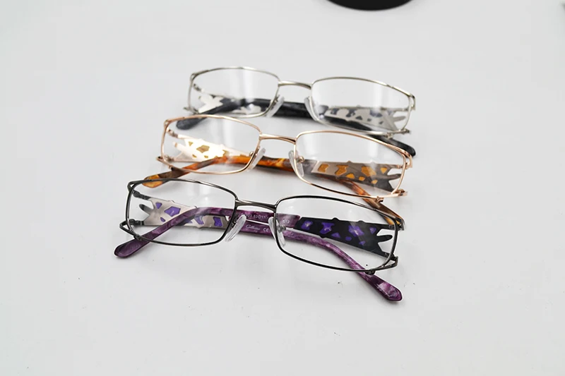 2021 Butterfly Alloy Elegant Women Glasses Frame Female Hollow Out  Optical Glasses Plain Eye  Eyeglasses Frames Myopia Eyewear