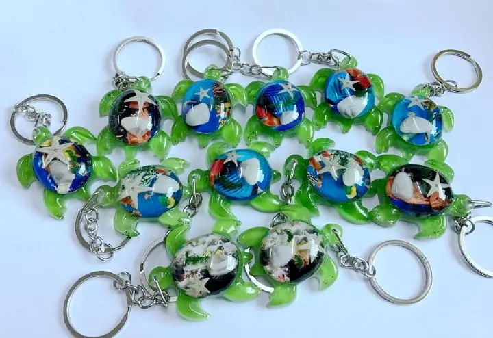 12 keychain green turtle fashion popular style jewelry