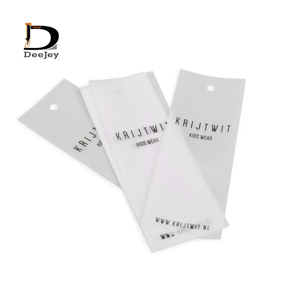 Custom printed 135gsm sulphuric acid paper tag semi transparent high class hanging tags for garment accessories 1000pcs lot