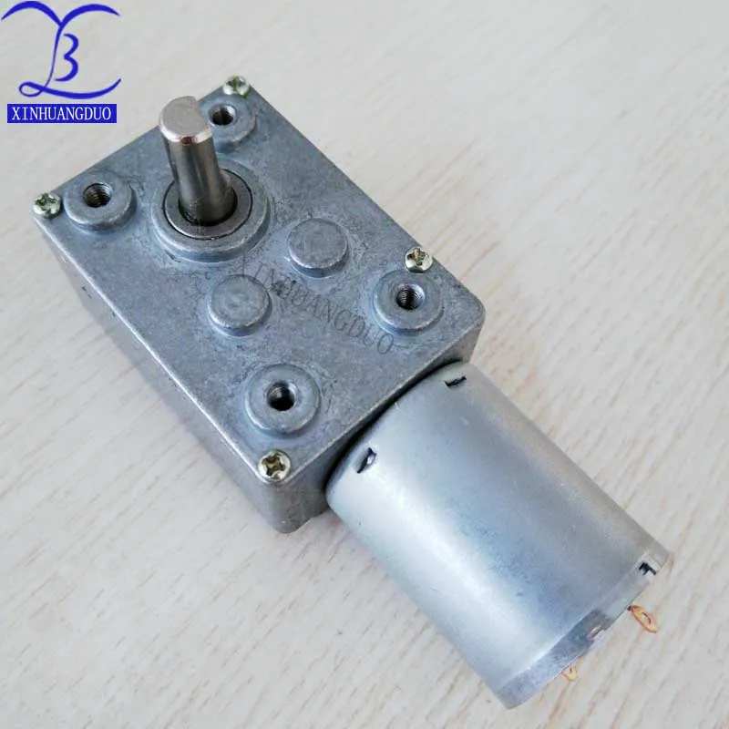 370 DC 12V motoreduktor miniatury 0.6RPM -120RPM redukcja prędkości silnika metalowa skrzynia biegów koło zębate Model 6mm średnica wału