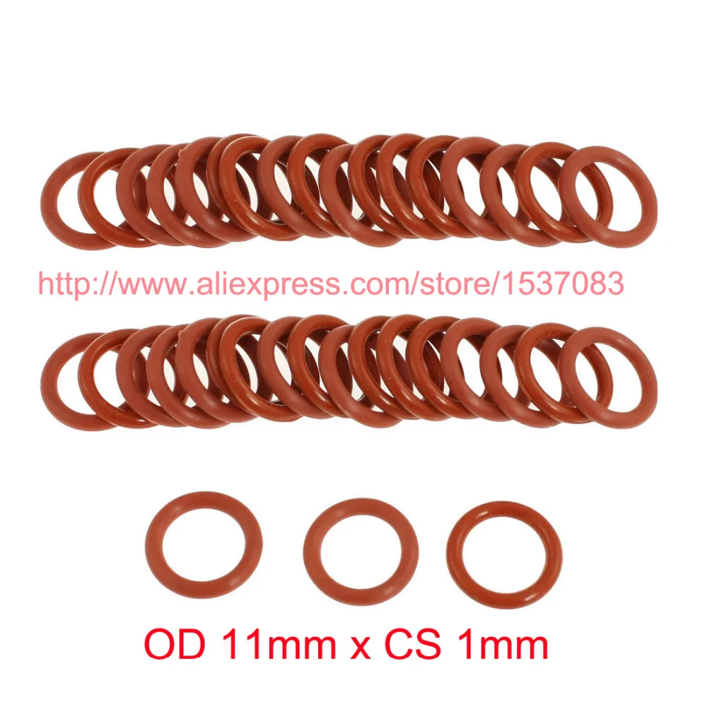 OD 11mm x CS 1mm silicone rubber o ring o-ring oring seal