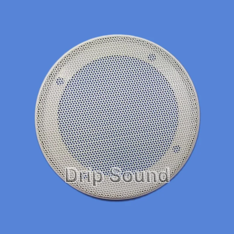 Для 6,5-дюймового 180-миллиметрового аудиодинамика, сетчатая крышка для сабвуфера, декоративная круглая металлическая сетчатая решетка # Белый