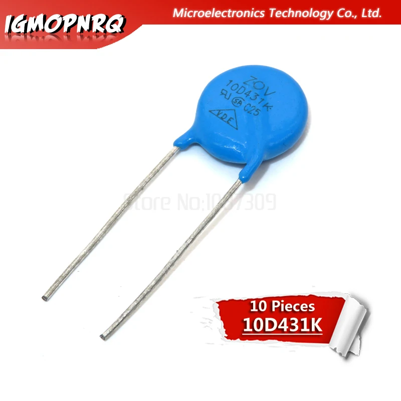 10 個バリスタ 10D431K 430V piezoresistor 10D431