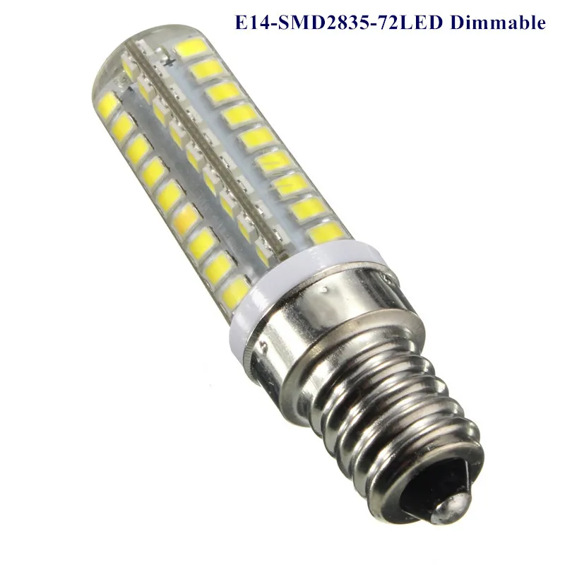 1 Piece Silicone G9 E14 10W SMD2835 72 LED Dimmable LED Corn lamp Droplight Chandelier candle bulb Pendant light lighting