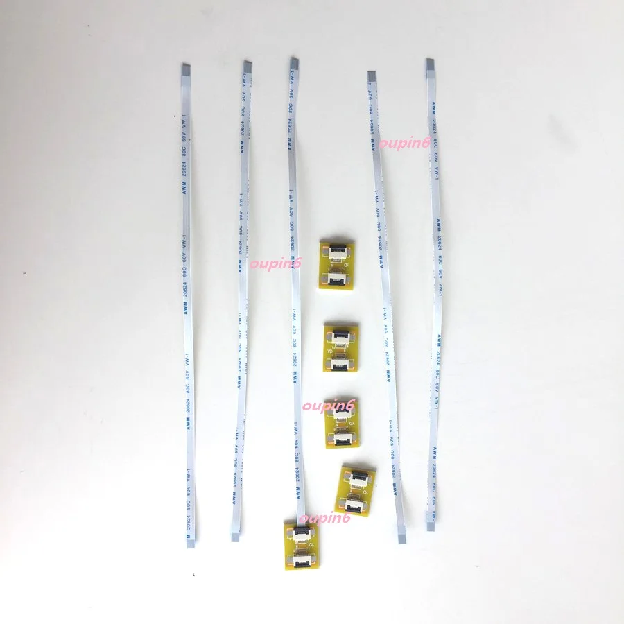 5 x FFC FPC 6pin to 6pin 0.5mm Pitch Ribbon Cable ZIF HDD 2019 +Adaptor connector 200MM