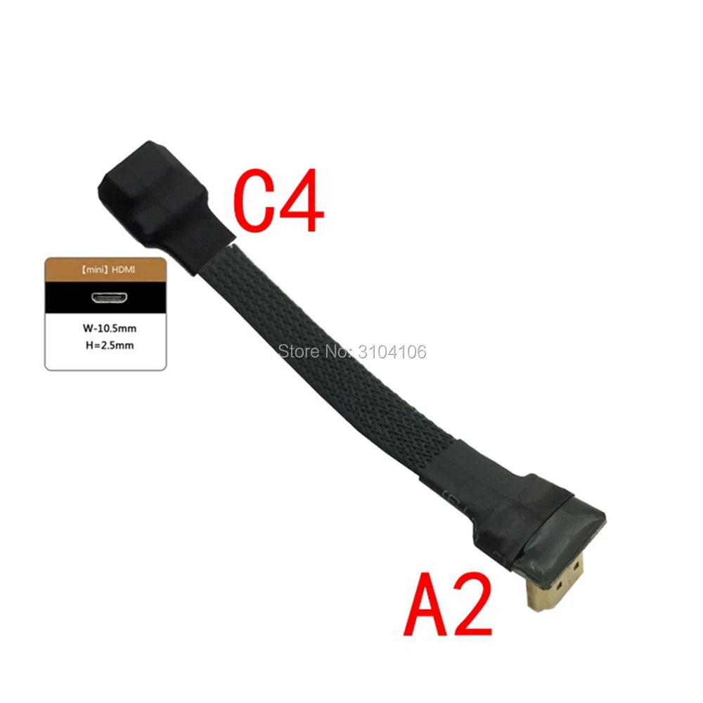 Fpv 15cm 20cm 30cm 50cm fpc fita plana hd-cabo compatível para hd hdtv fpv multicopter fotografia aérea