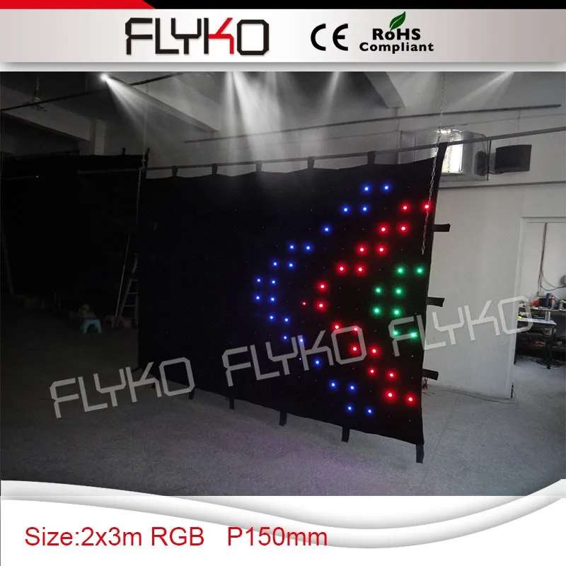 P15 you tube brightnees led video curtain wedding stage dispaly screen