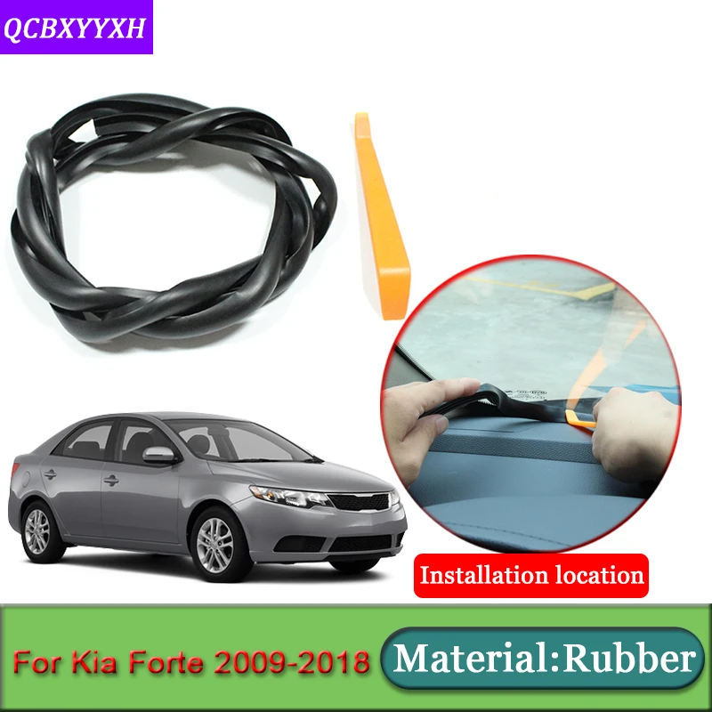 

Car-styling Fit For Kia Forte 2009-2018 Anti-Noise Soundproof Dustproof Car Dashboard Windshield Sealing Strips Auto Accessories