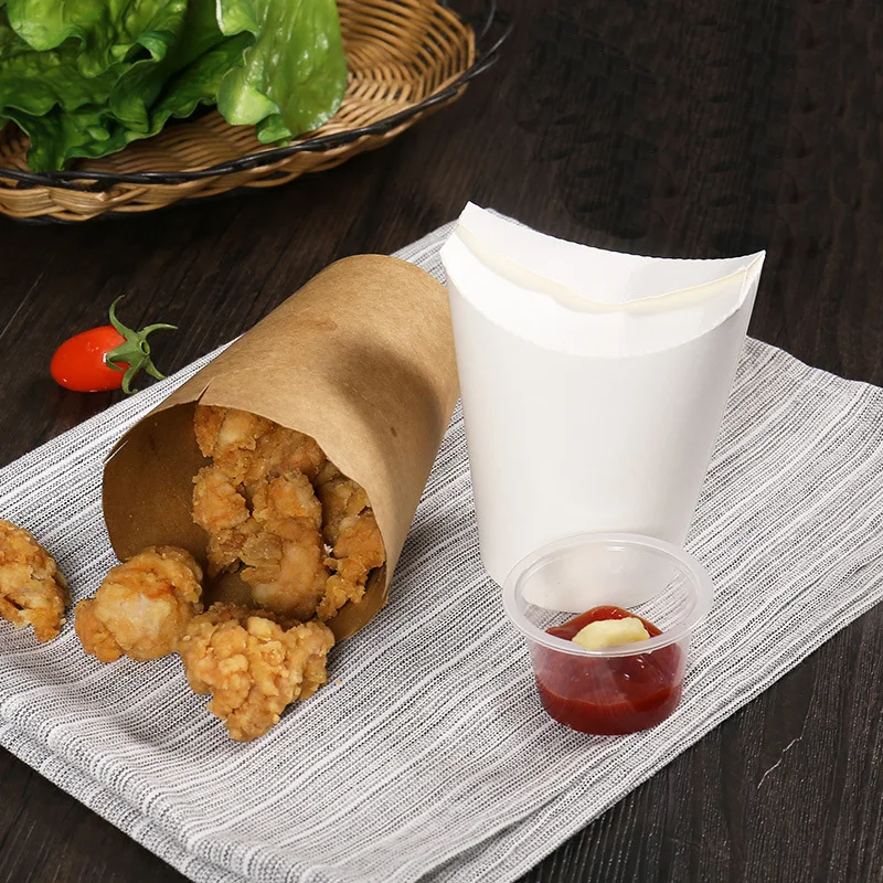 

Disposable Kraft Paper Box, French Fries Cup, Fried Food Take Away, Chicken Nugget Holder, Chips Bags, Restaurant Package