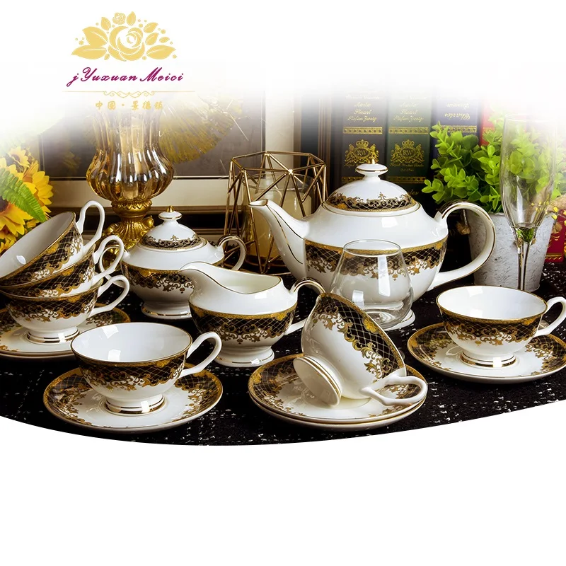 

Bone china coffee cup European style tea cup ceramic English afternoon cup coffee set gift box