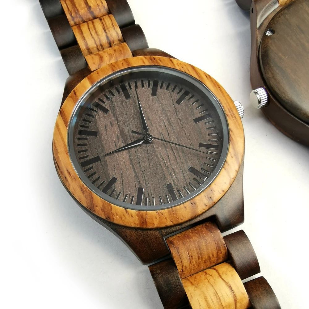 Montre en bois gravée à mon homme, vous avez trouvé des parties de moi, je ne pensais pas qu'il y avait et en vous