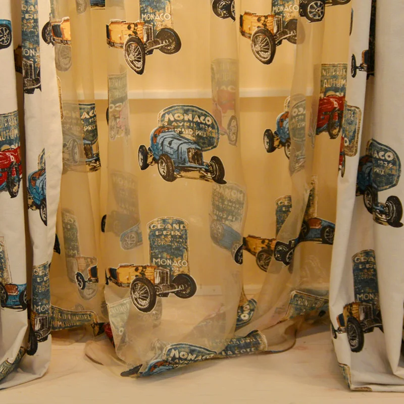 kids Curtains valance bedroom curtain for kids room curtain For Bubble Car Game Rooms Childhood kids curtains