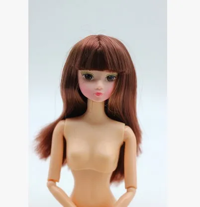 Nuovo 1pc Testa di Bambola Con I Capelli Lunghi Capelli Corti Ragazze Bambola Fai Da Te Accessori Per La Bambola BJD Giocattoli Del Bambino