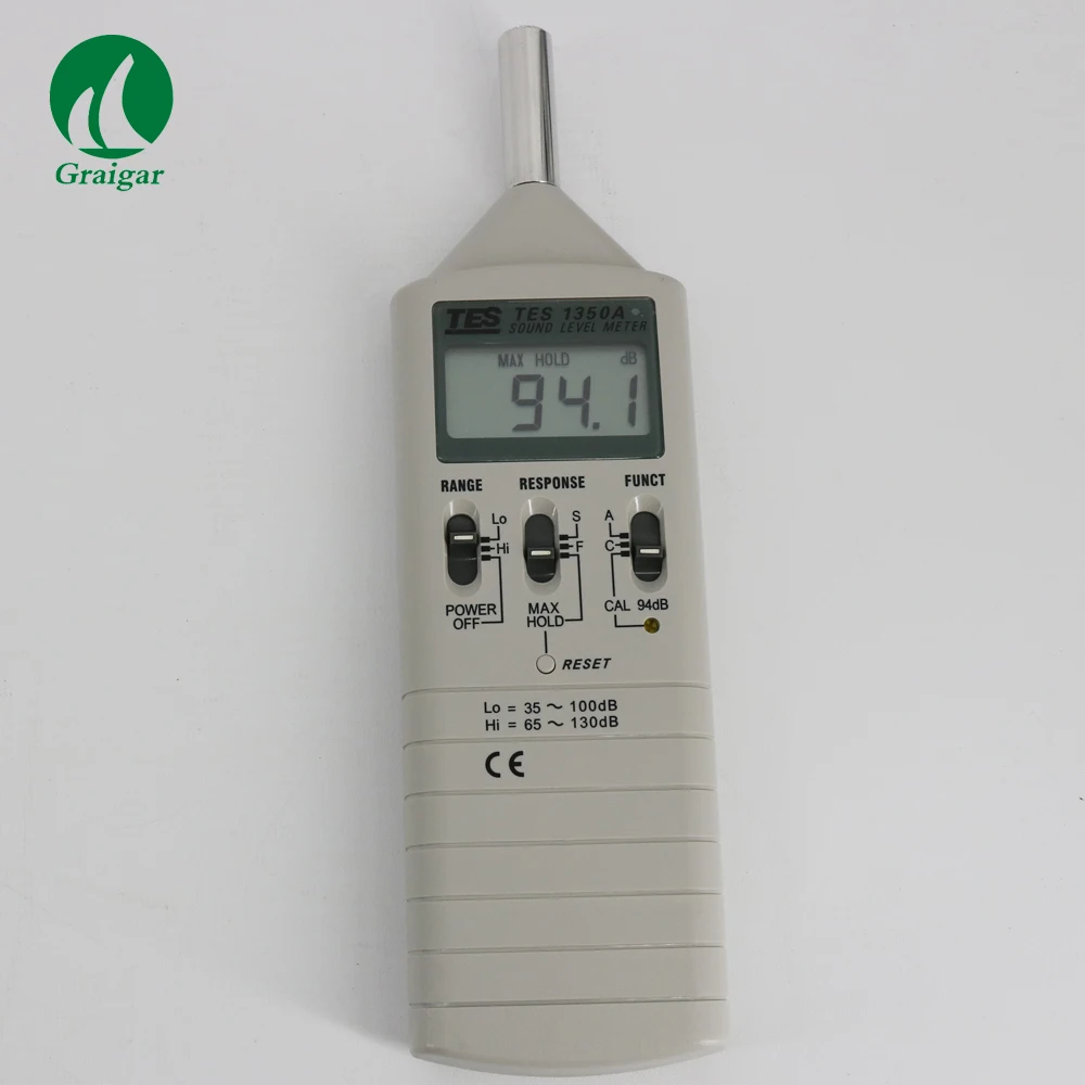 Kỹ thuật số Âm Thanh Đồng Hồ Đo Mức TES-1350A Âm Thanh Phân Tích Tiếng Ồn Meter