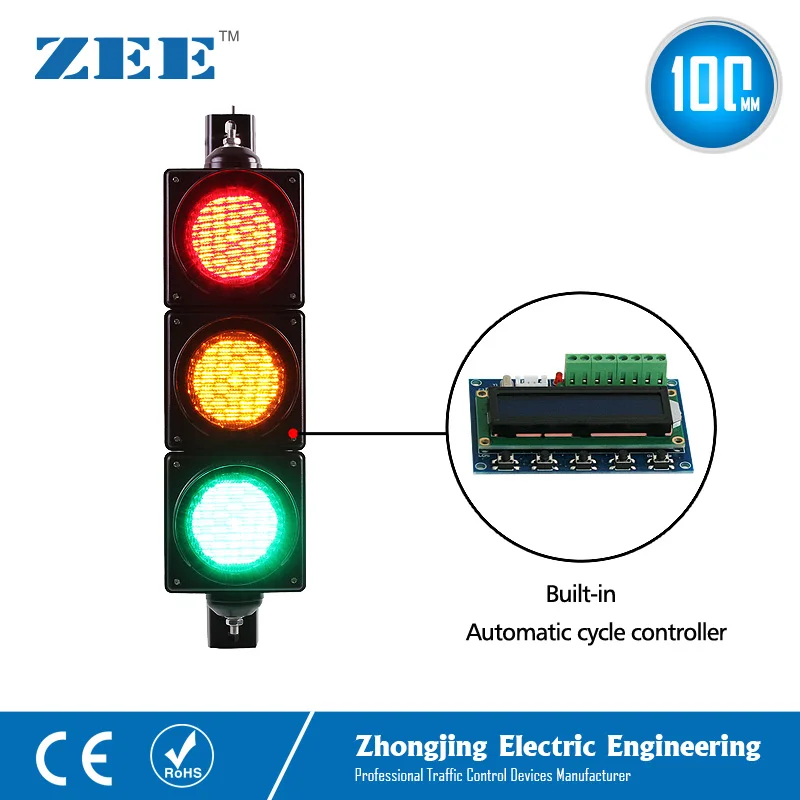 Low Cost Built-in Automatic Cycle Traffic Light Controller LED Traffic Light Simplified Traffic Controller LED Traffic Signals