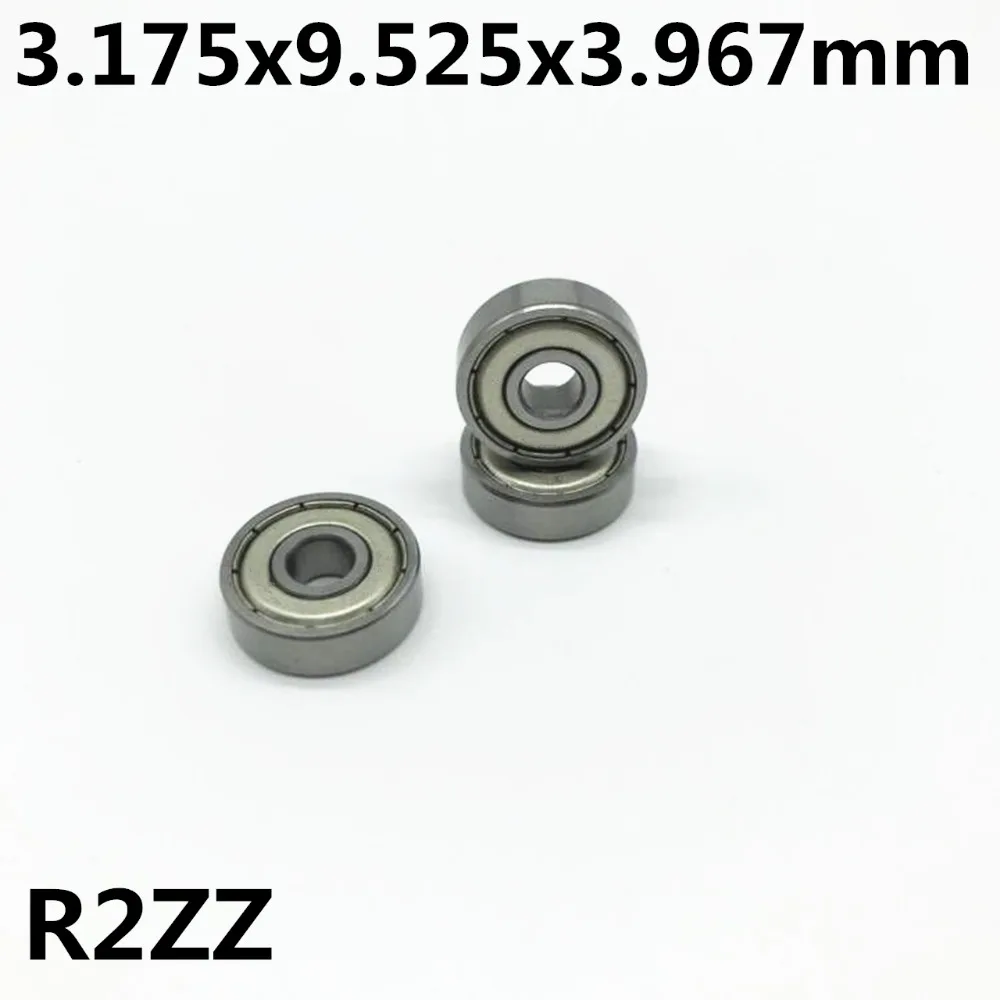 50pcs R2ZZ 3.175x9.525x3.967 mm Deep groove ball bearing Miniature bearing High qualit R2Z