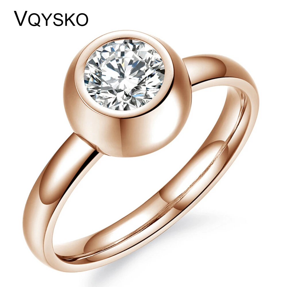 New Arrival europa i usa odpinany pierścionek z kryształem hurtownia biżuterii zaręczynowej ze stali tytanowej pierścionki dla kobiet akcesoria do kostiumów