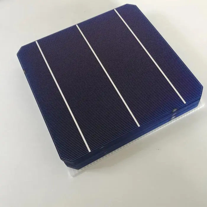 Solar Monocrystalline  Cell 156mm*156mm 4.8W High Efficiency Grade A 6x6 Solar Panel Cells DIY Solar Panel