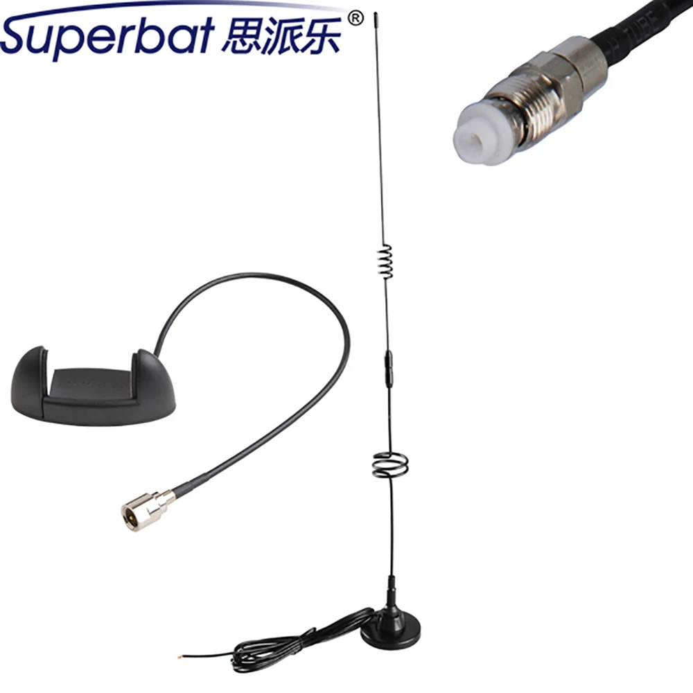 Superbat 1Set 9dbi 850/1900/900/1800/2100Mhz GSM 3G Antenna Aerial Booster FME+3G Modem Clip FME Male for Universal 3G USB Modem