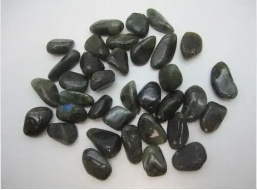 

BULK 1/2 LB. MED. TUMBLED POLISHED LABRADORITE W/FIRE-30-40 PCS-BEST PRIC.