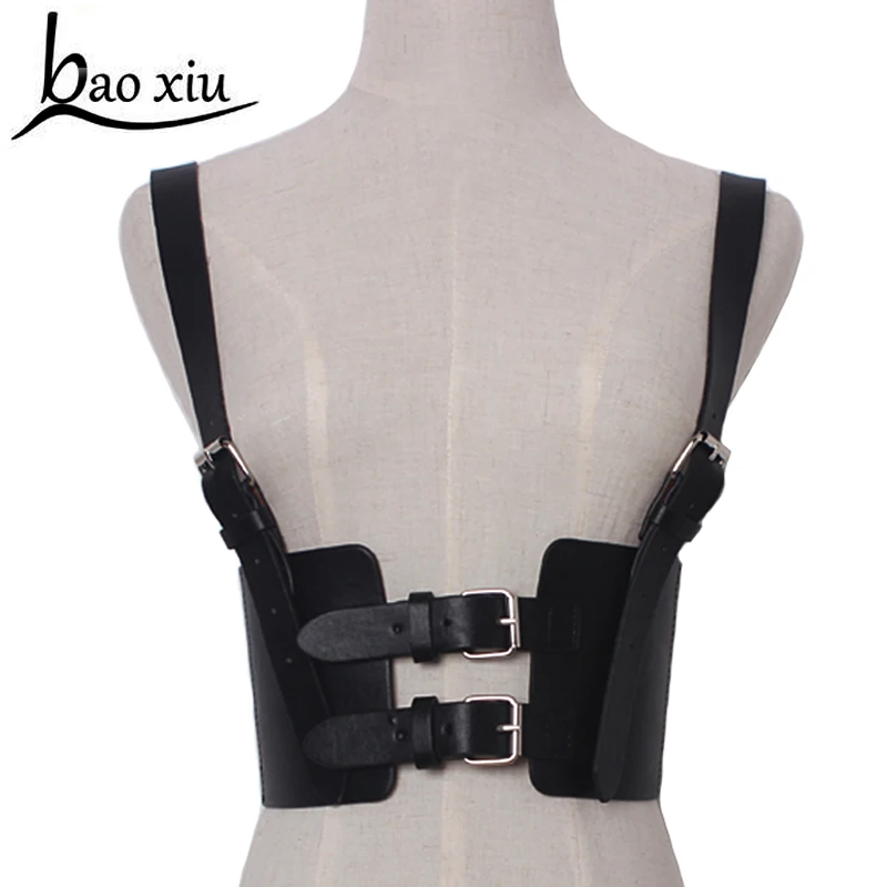 

Sexy Style Punk lady harness belts strap Faux Leather Body Bondage Women slim Waist Belts adjustable Suspenders accessories