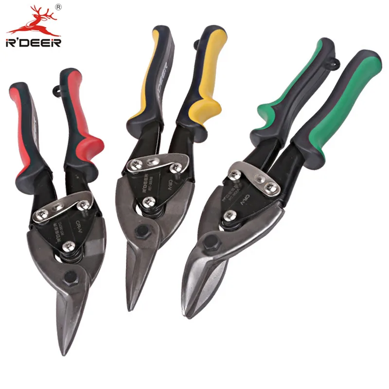 RDEER 10 "авиационные ножницы хром ванадиевые ножницы для резки холоднокатаной пластины Ручной инструмент из нержавеющей стали 1 шт.