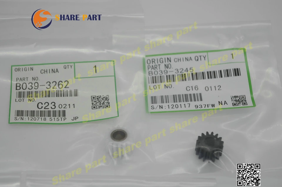 2X Original new Developer Gear Kit 039-3062 B039-3245 B039-3060 For Ricoh AF1015 AF2015 AF2018 1018 MP1813L MP2013L 1610