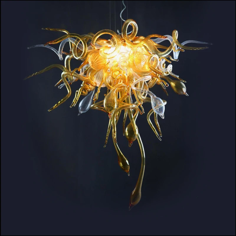 

Special Colorful Flush Mount Ceicling Lights Art Designer Murano Glass LED Modern Chandelier