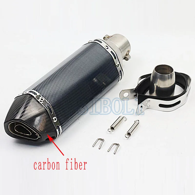 51MM Exhaust Motorcycle Universal Escape Muffler For benelli trk 502x ducati monster 696 ninja 400 aprilia rs 125 crf 230