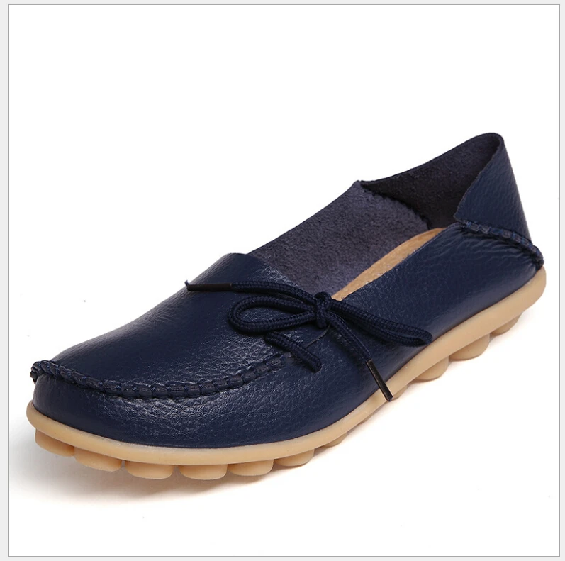 20 Colors Spring Women Genuine Leather Mother Shoes Moccasins Women's Soft Leisure Flats Female Driving Shoes Flat Loafers