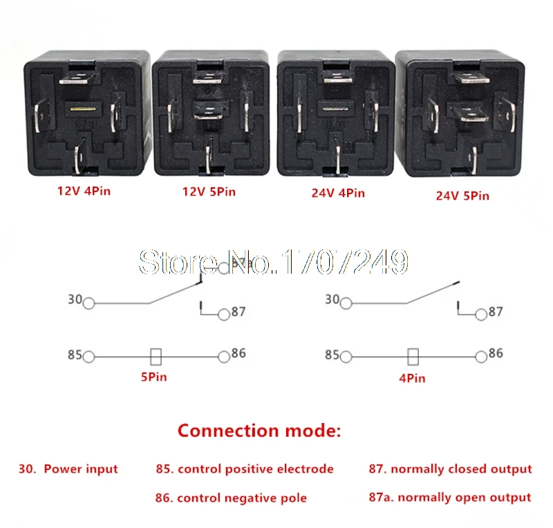 CHNT Relay JD1912 JD1914 JD2912 JD2914 12V/24V 4Pin/5Pin 40A Car relay for air conditioning fan lights near and far light relay