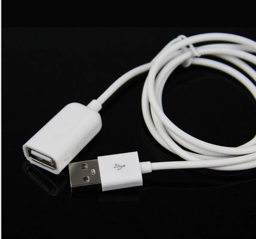 1 sztuk USB 2.0 rozszerzenie męskie i żeńskie dane 50cm 1M Extender Charge dodatkowy kabel dla iPhone 4 5 6 Plus dla Samsung S6 Note4