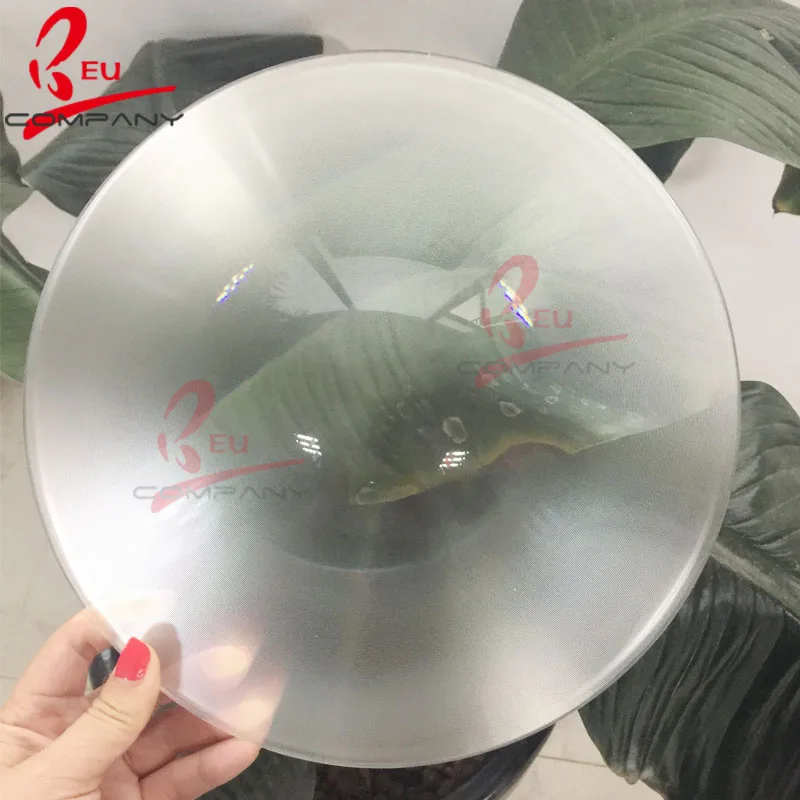 D255mm F70/400/1000mm Optical PMMA Plastic Stage Lamp Solar Concentrator Magnifier Thread Spotlight Fresnel Lens