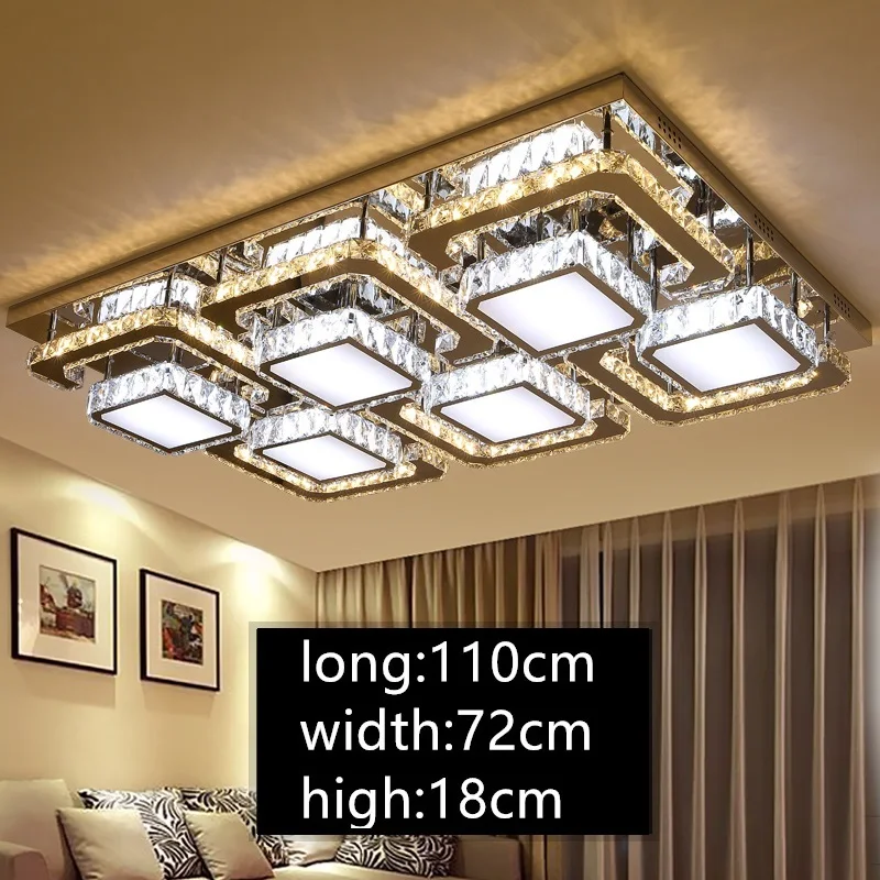 

IWHD Modern Crystal Ceiling Lamp Modern LED Ceiling Light Fixtures Bedroom Plaonfood Living Room Lamparias Para Teto