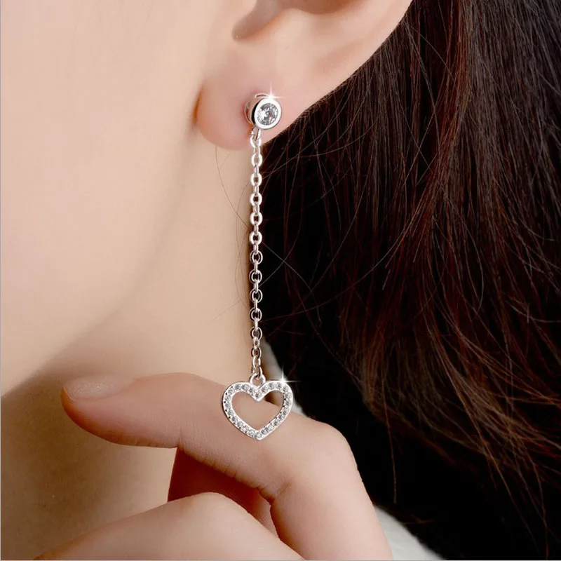 

Женские длинные серьги-кисточки KOFSAC, из серебра 925 пробы, с фианитами