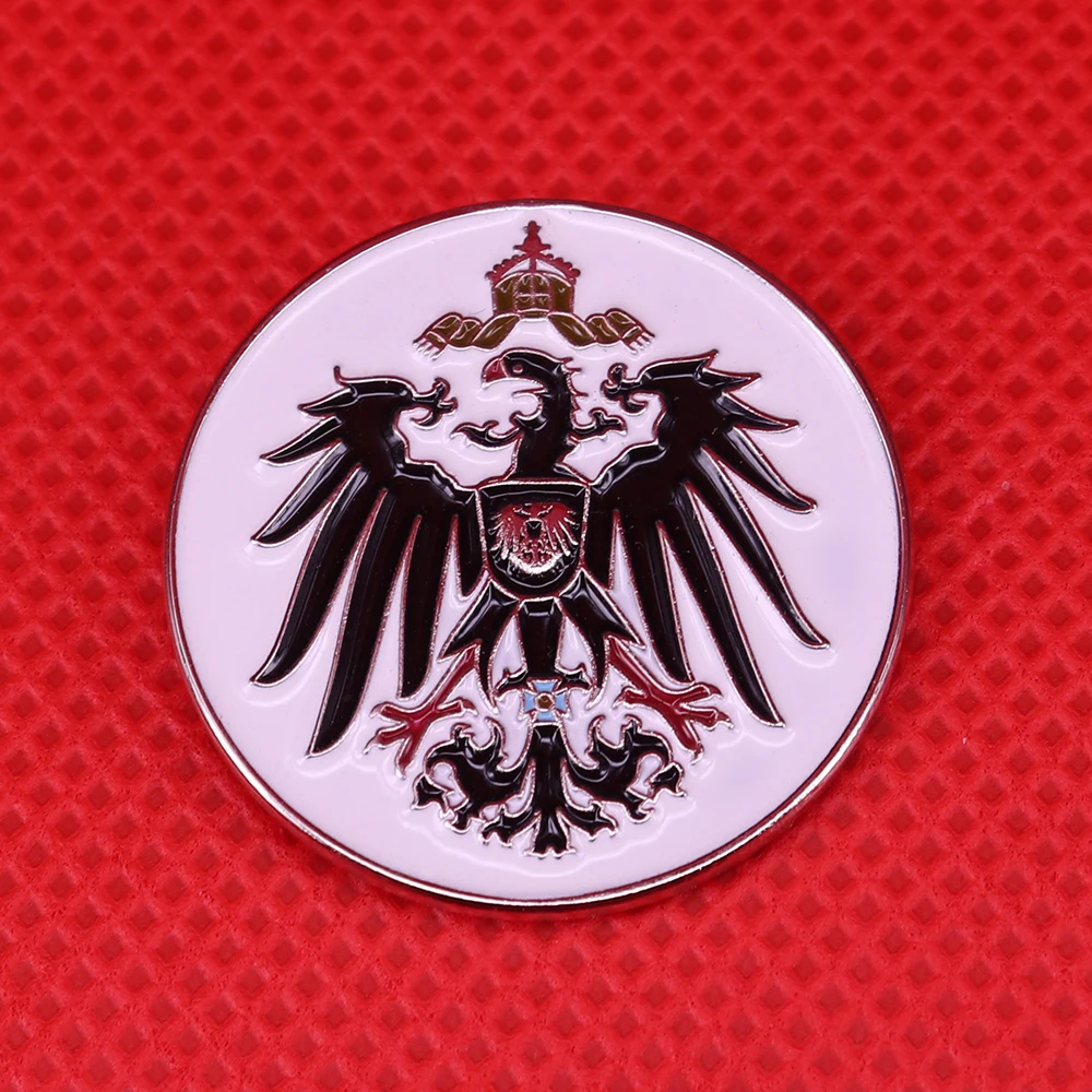 Austrian national emblem pin German empire eagle brooch men shield badge patriotic jewelry shirts jacket accessories