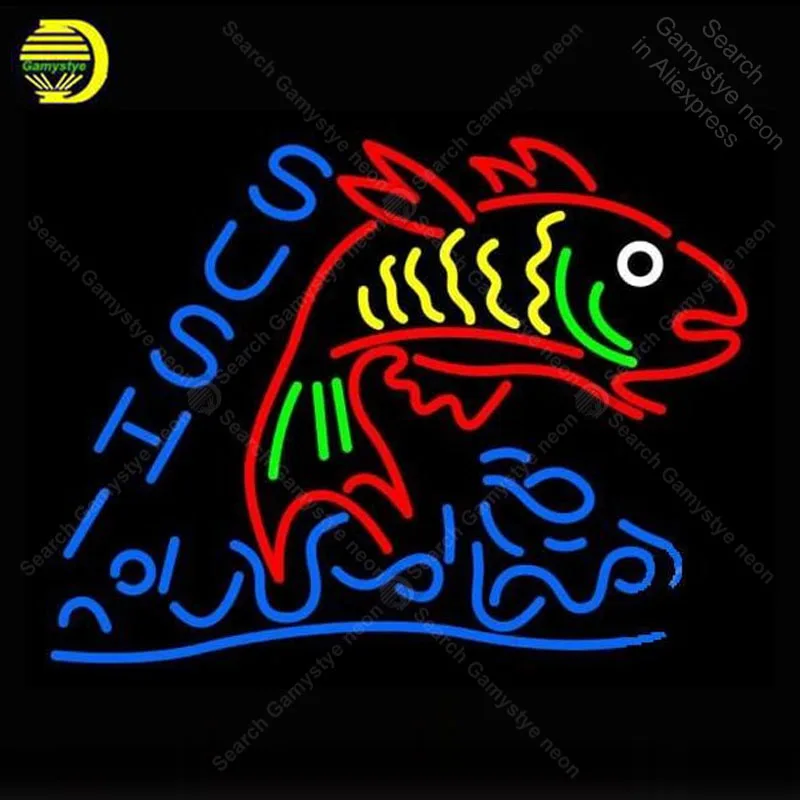 

Neon Sign for Sushi Food with Fish Neon Tube sign real glass handcraft Decor windows Neon light sign Letrero Trade mark Art Lamp