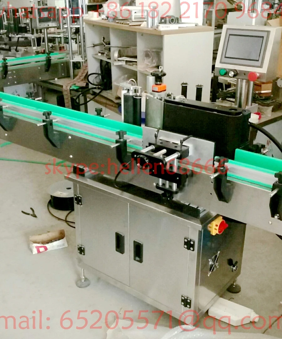 adhesive round bottle labeling machine,automatical bottle labeling machine,shanghai,CE