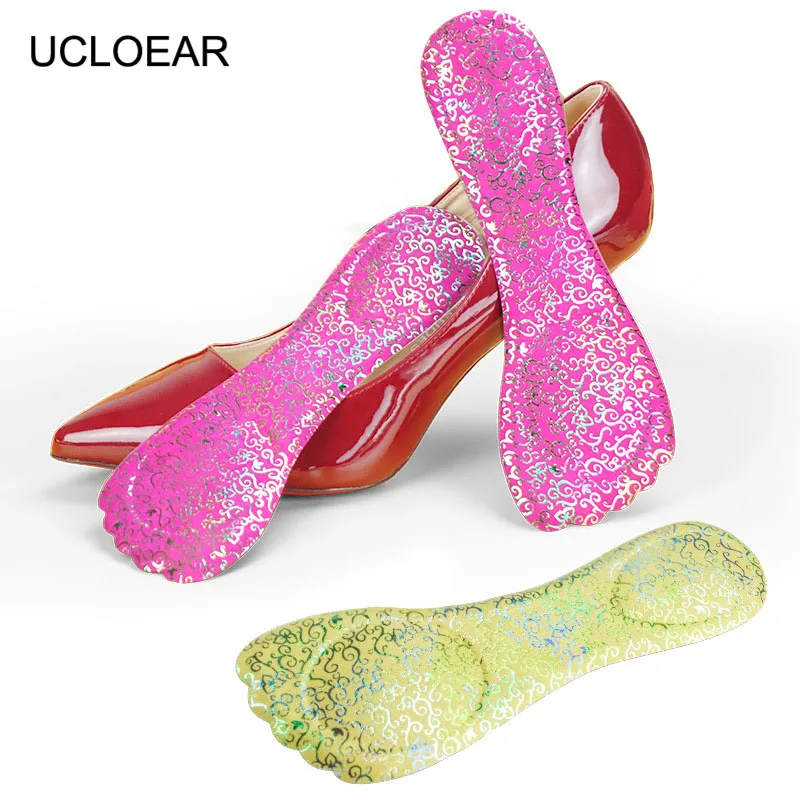 UCLOEAR женские стельки для обуви на высоком каблуке 7/10, удобные подушечки для ухода за ногами, массажные амортизирующие стельки, стелька для боли в пятке