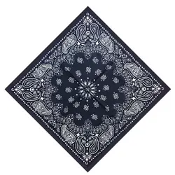 55cm*55cm Cotton Hip Hop Paisley Bandana Square Scarf Head Wrap Neck Wrist band Handkerchief For graffitin b-boyin Women Men