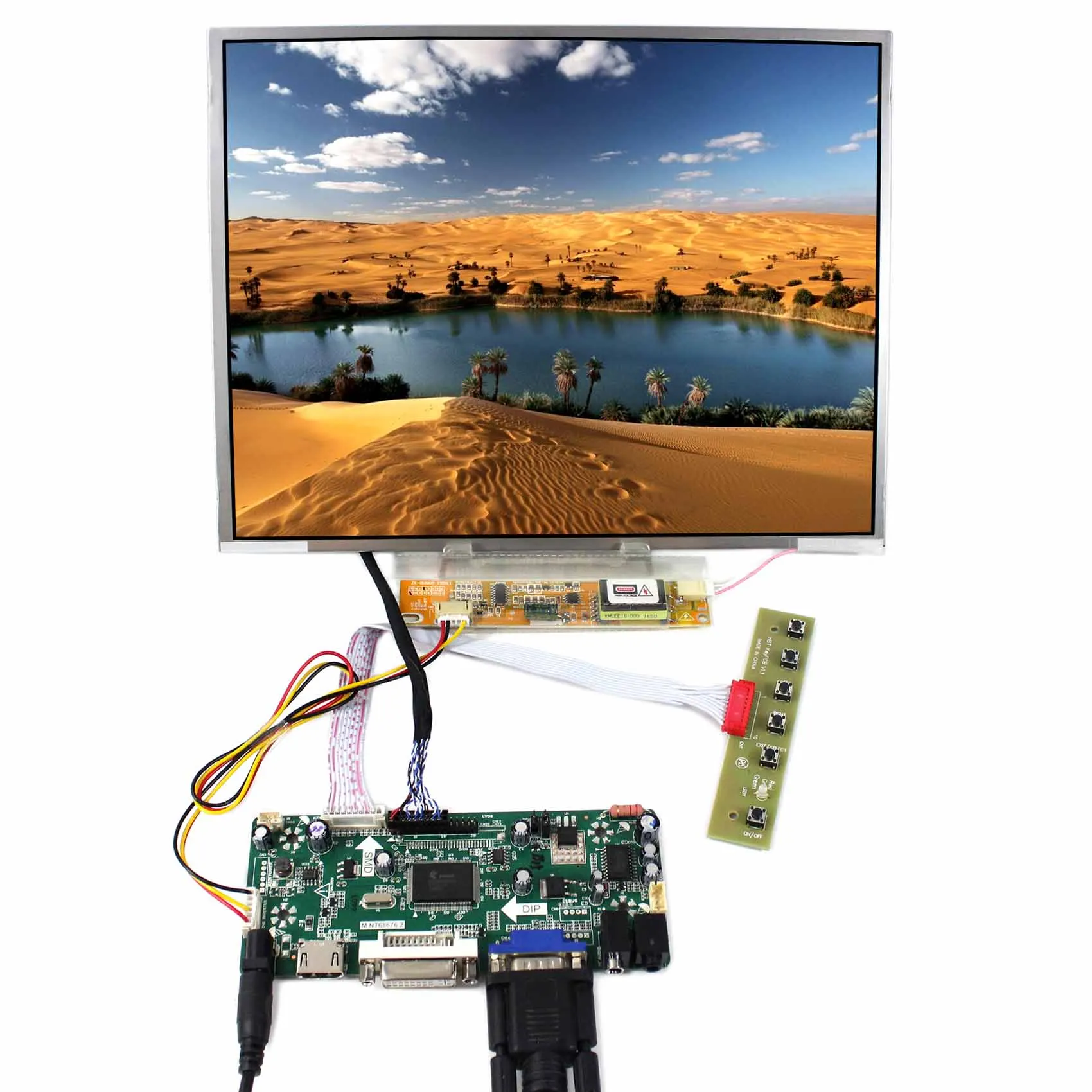 

HD MI DVI VGA LCD Controller Board 12.1inch 1024x768 N121X5 LTN121XT HT121X01 LCD Panel