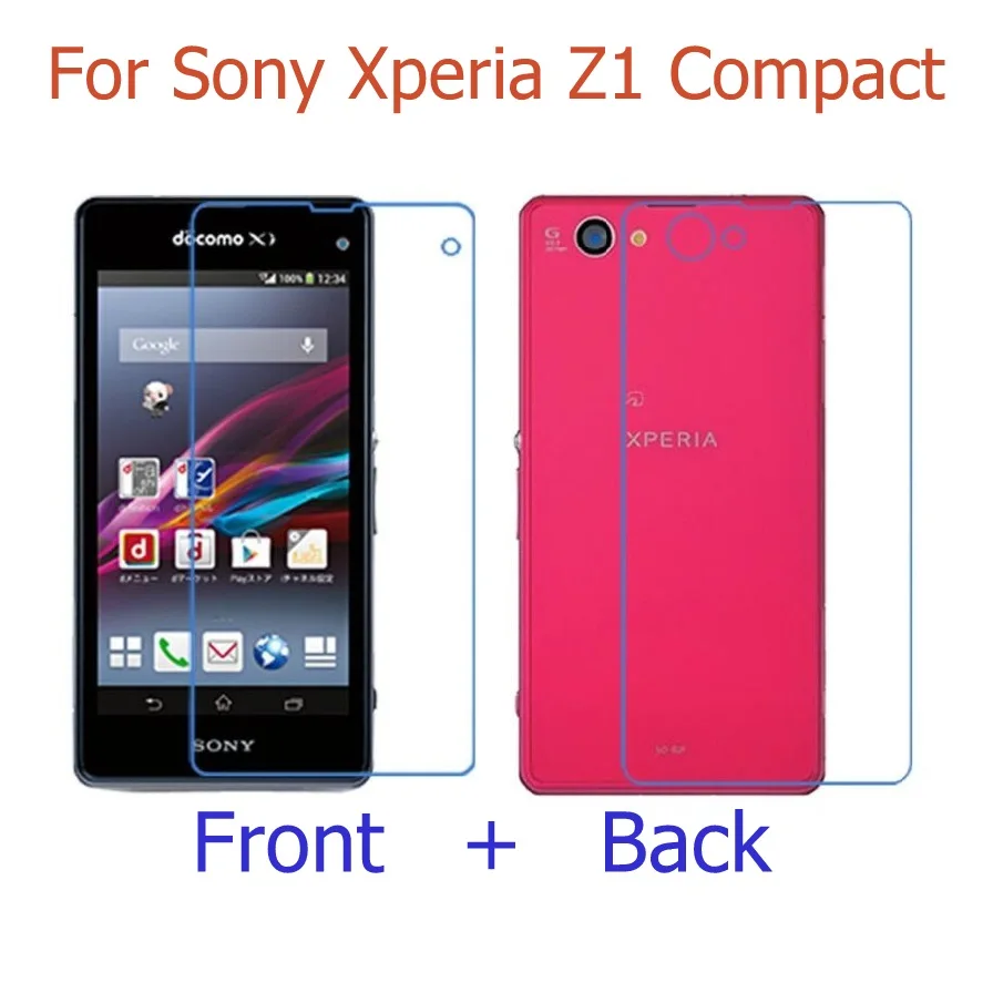 (Front+Back) HD Clear glossy+ Matte Film For Sony Xperia Z Ultra Z1 Z3 Z4 Z5 Mini Compact  Z2A Z3V Screen Protector Film