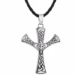 Nostalgia Viking Rune ALGIZ Runic Runes Amulet Pendant Neckless Jewlery Tibetan Silver Plated