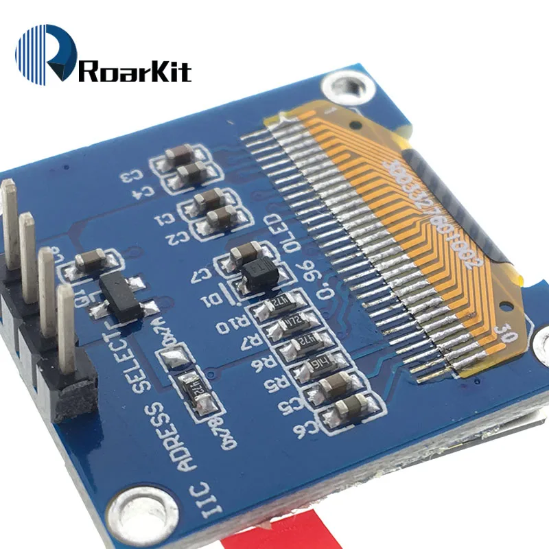 Imagem -05 - Módulo de Exibição Oled para Arduino Cor Branca e Azul 0.96 in 128x64 Amarelo Iic I2c Comunique-se 4pin