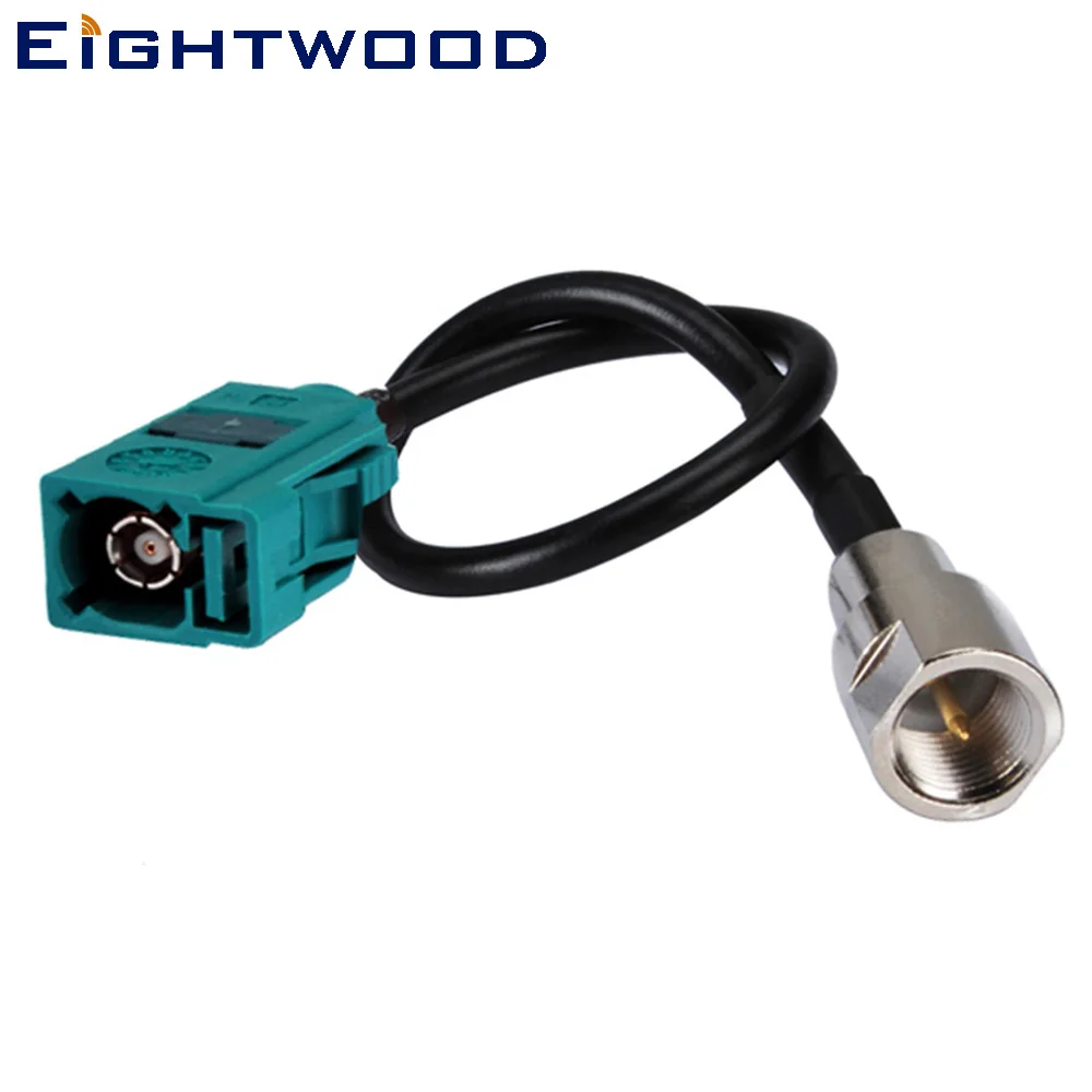 Eightwood Car Antenna Adapter Cable Fakra Z Female Straight to FME Male Straight Connector Pigtail RG174 Coaxial GPS GSM Audio